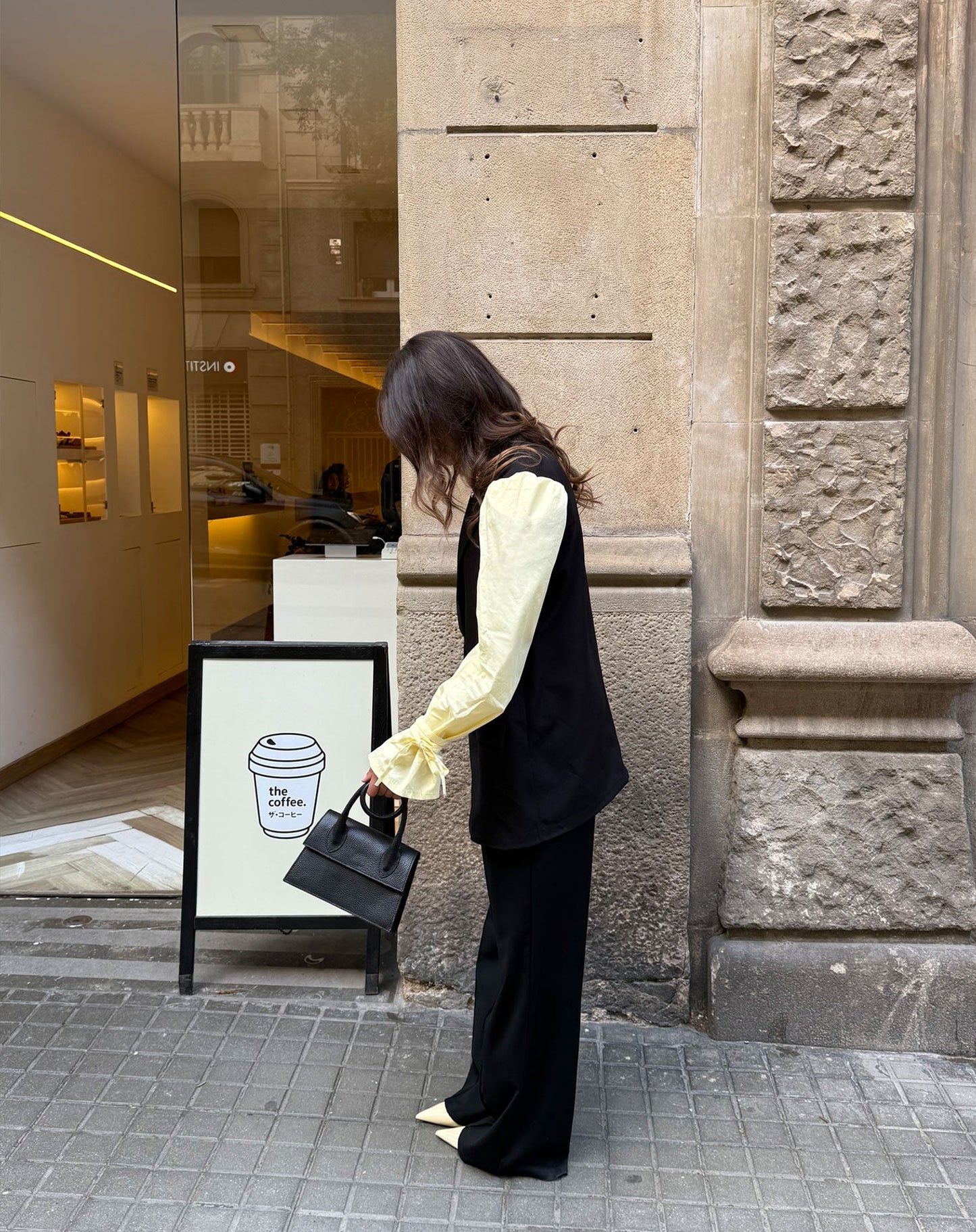 ELIN POPLIN SLEEVE BLAZER BOTERGEEL
