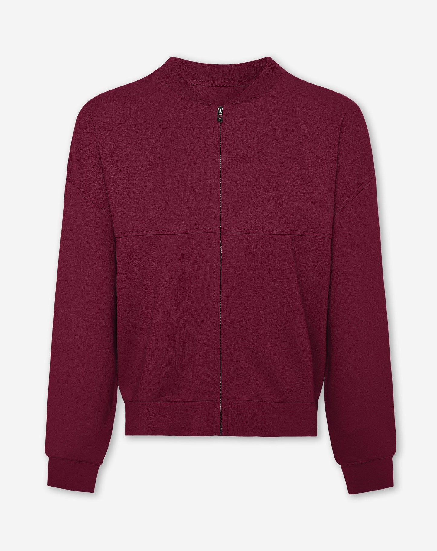 SCUBA CARDIGAN DONKER BURGUNDY