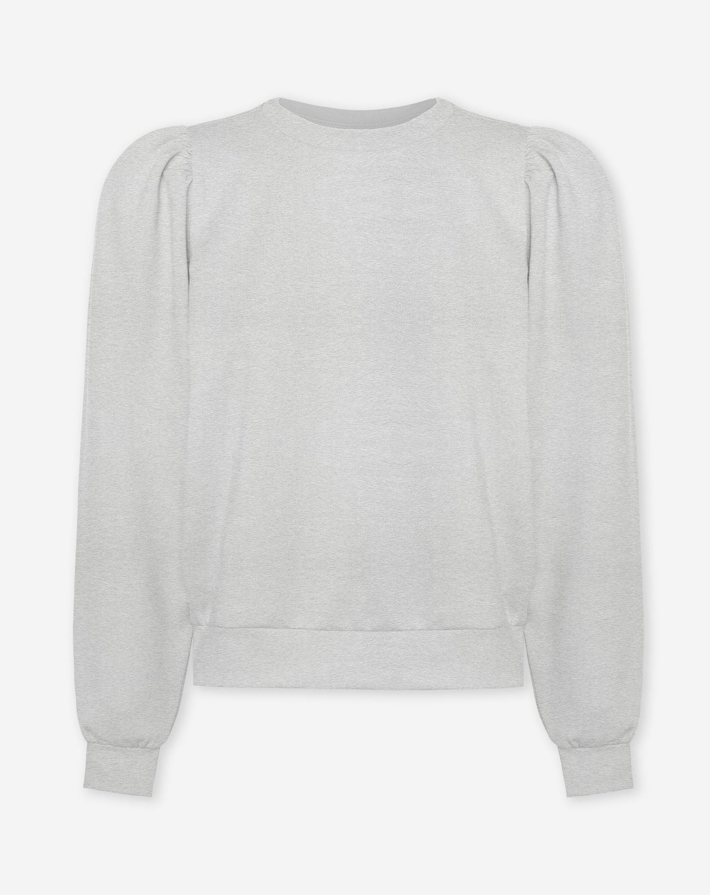 SCUBA PUFF SLEEVE SWEATER LICHTGRIJS
