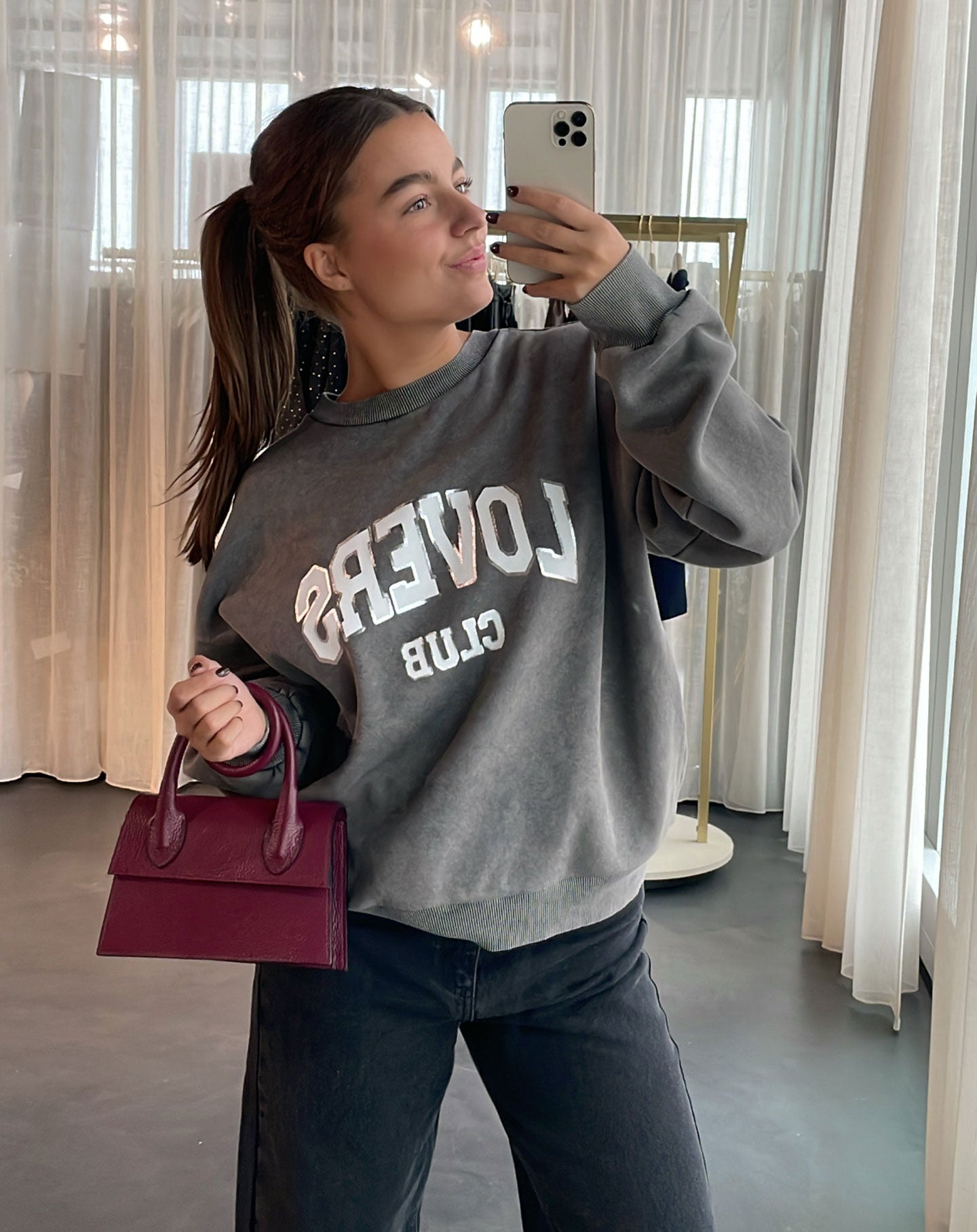 LOVERS CLUB ACID SWEATER GRIJS