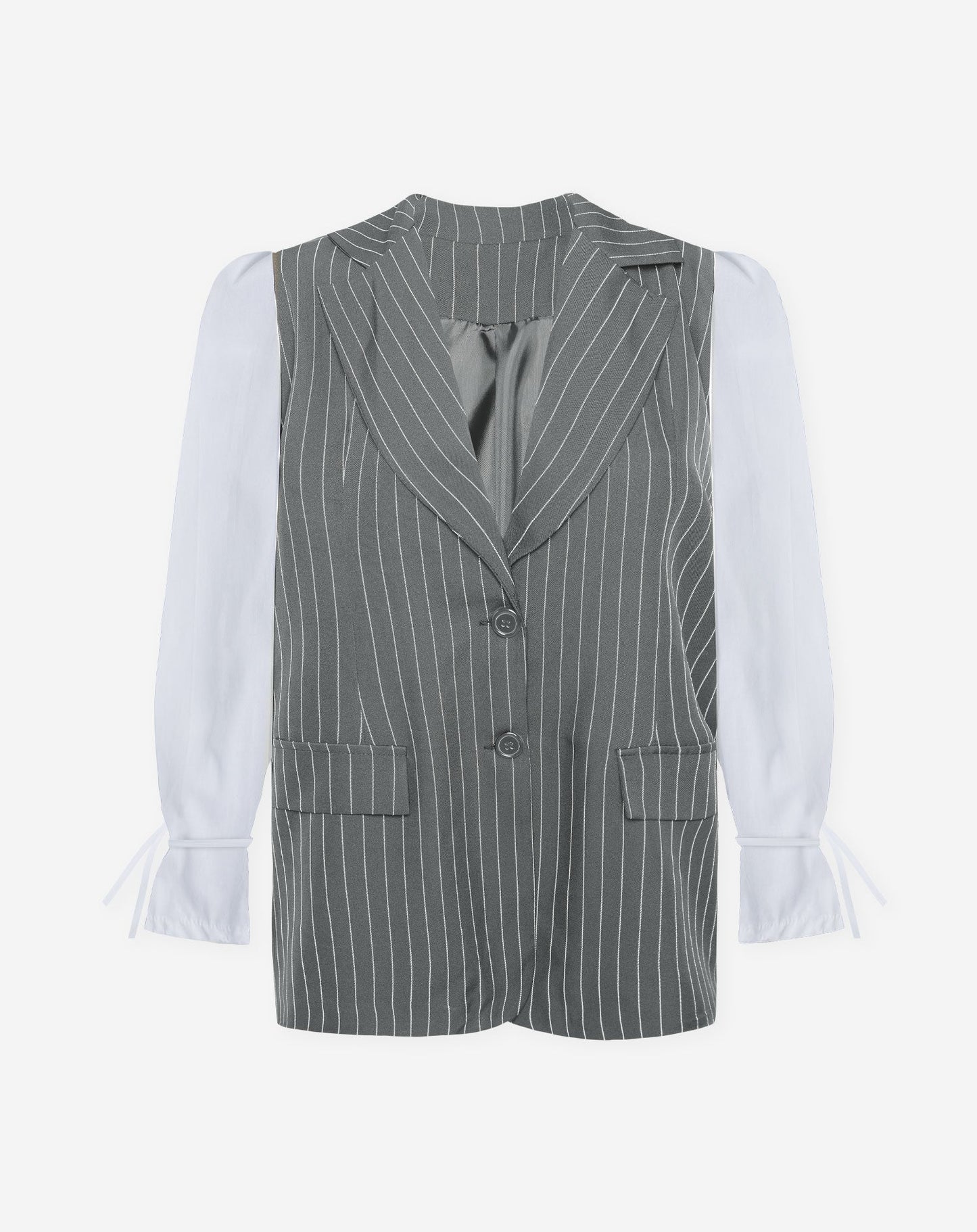 SERA PINSTRIPE BLAZER GRIJS