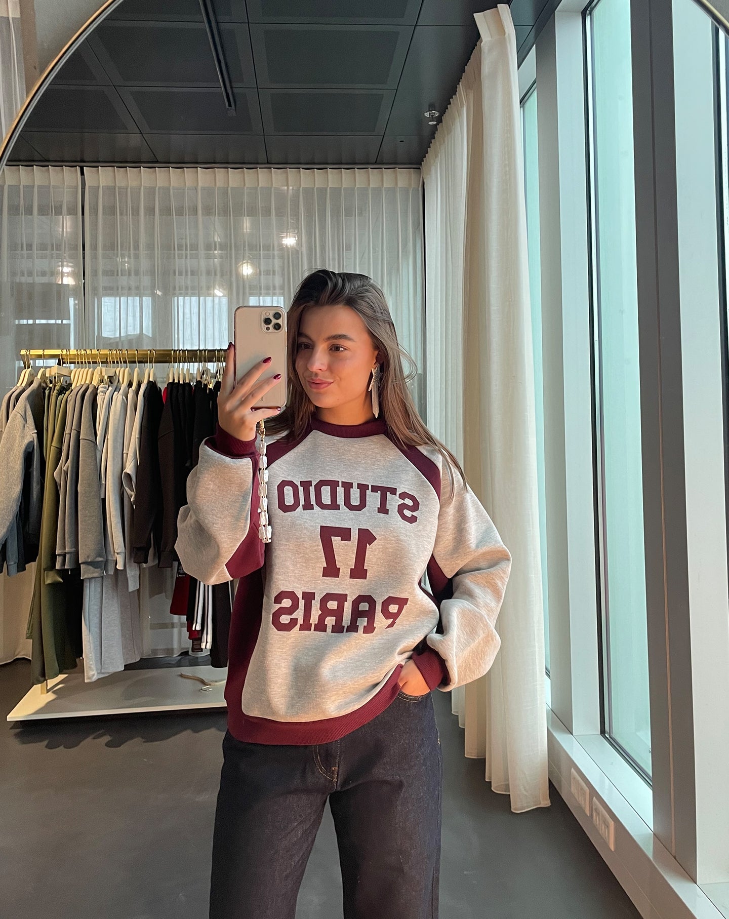 STUDIO PARIS SWEATER BURGUNDY