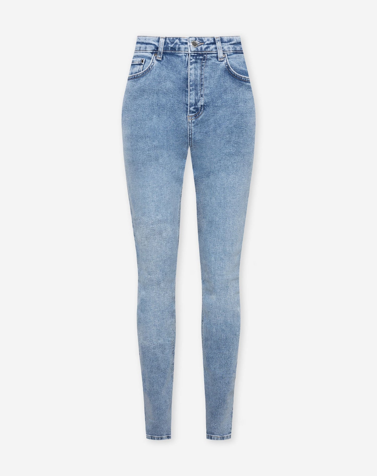 SKINNY JEANS MID BLAUW