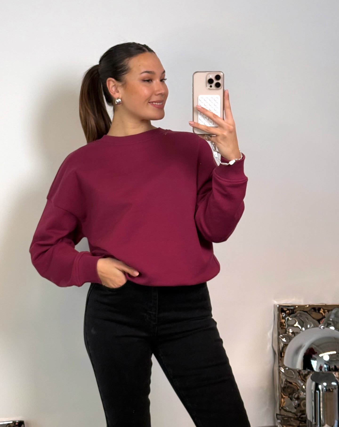 MIDNIGHT SWEATER BURGUNDY