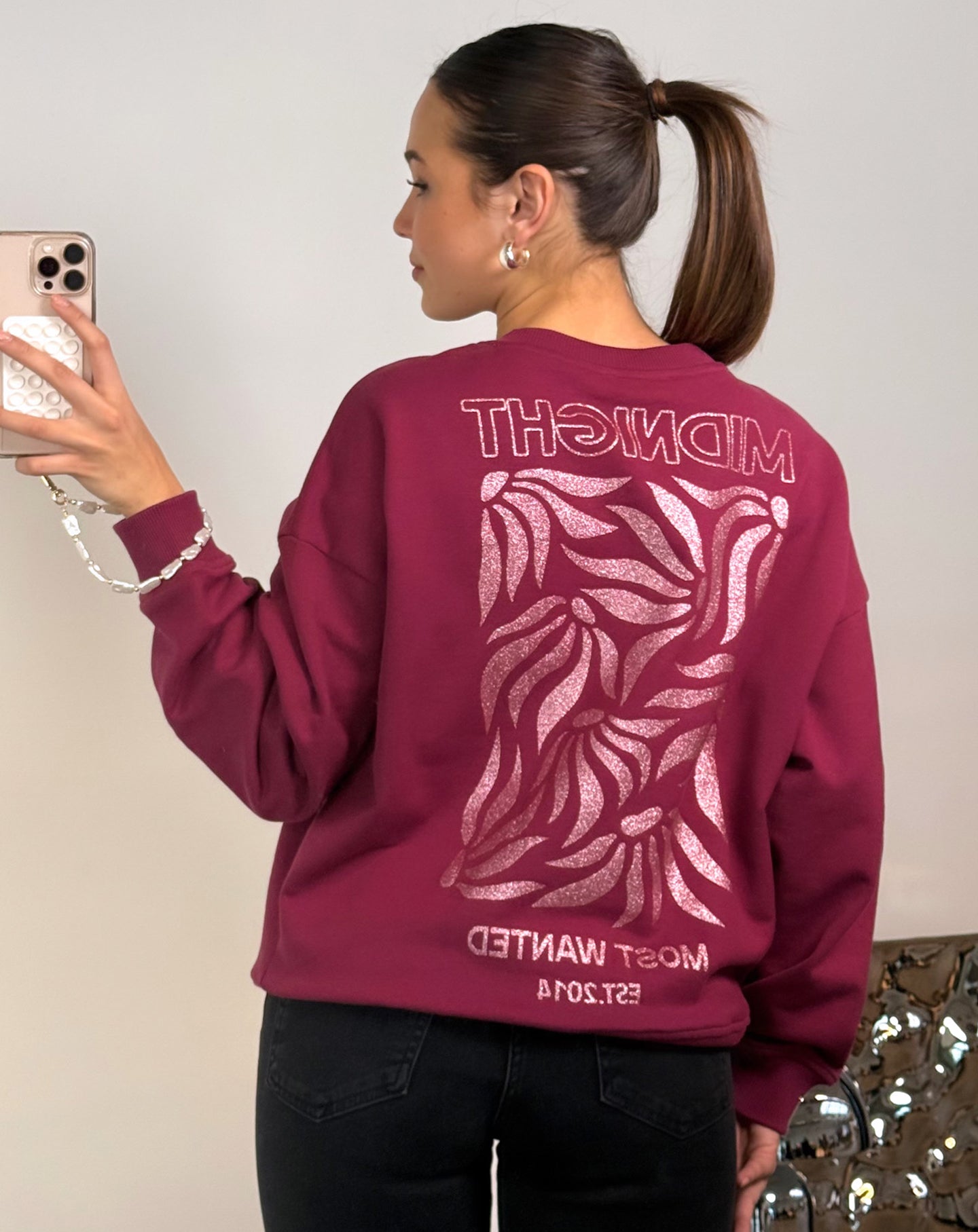 MIDNIGHT SWEATER BURGUNDY