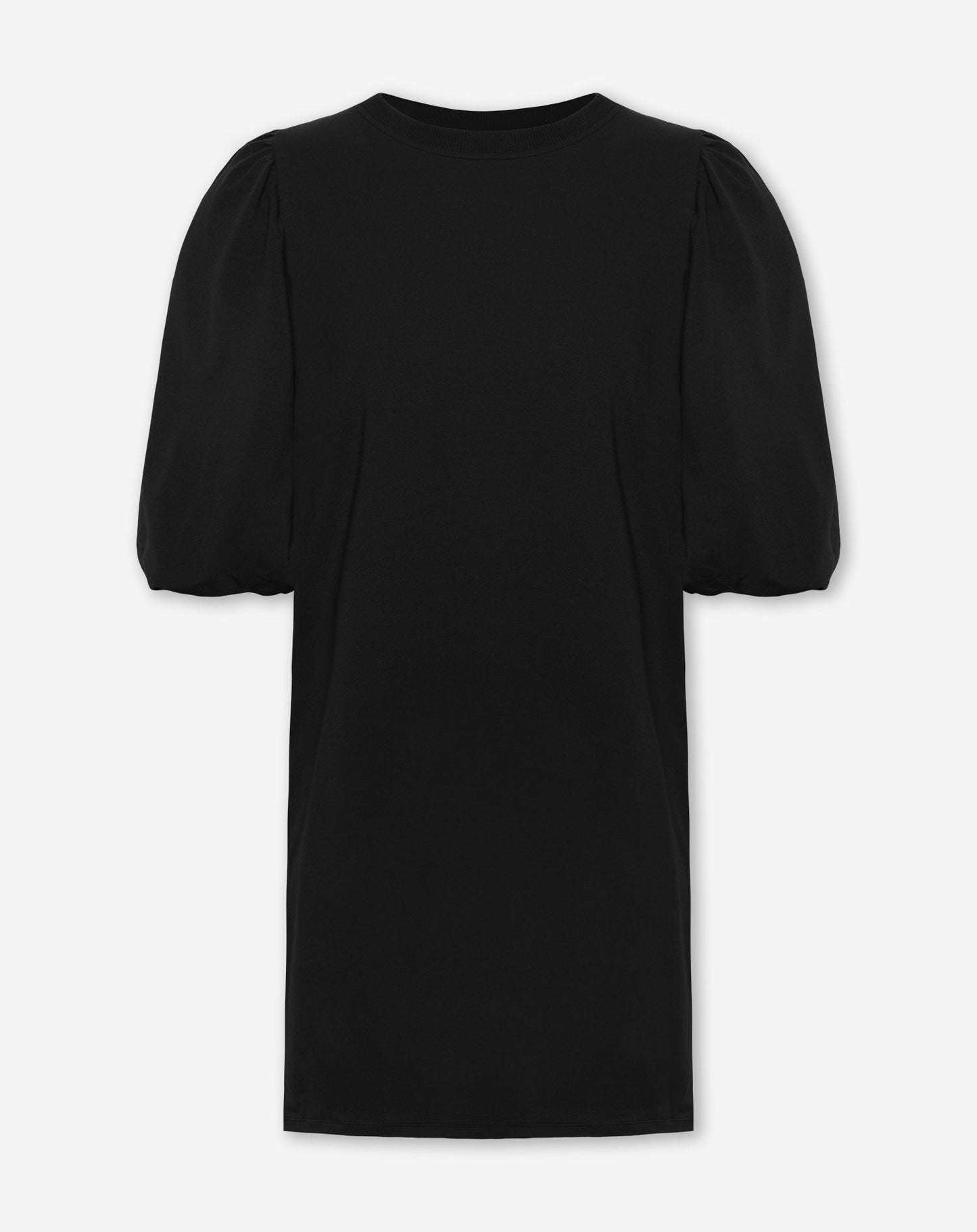 LOA PUFF SLEEVE SWEAT DRESS ZWART