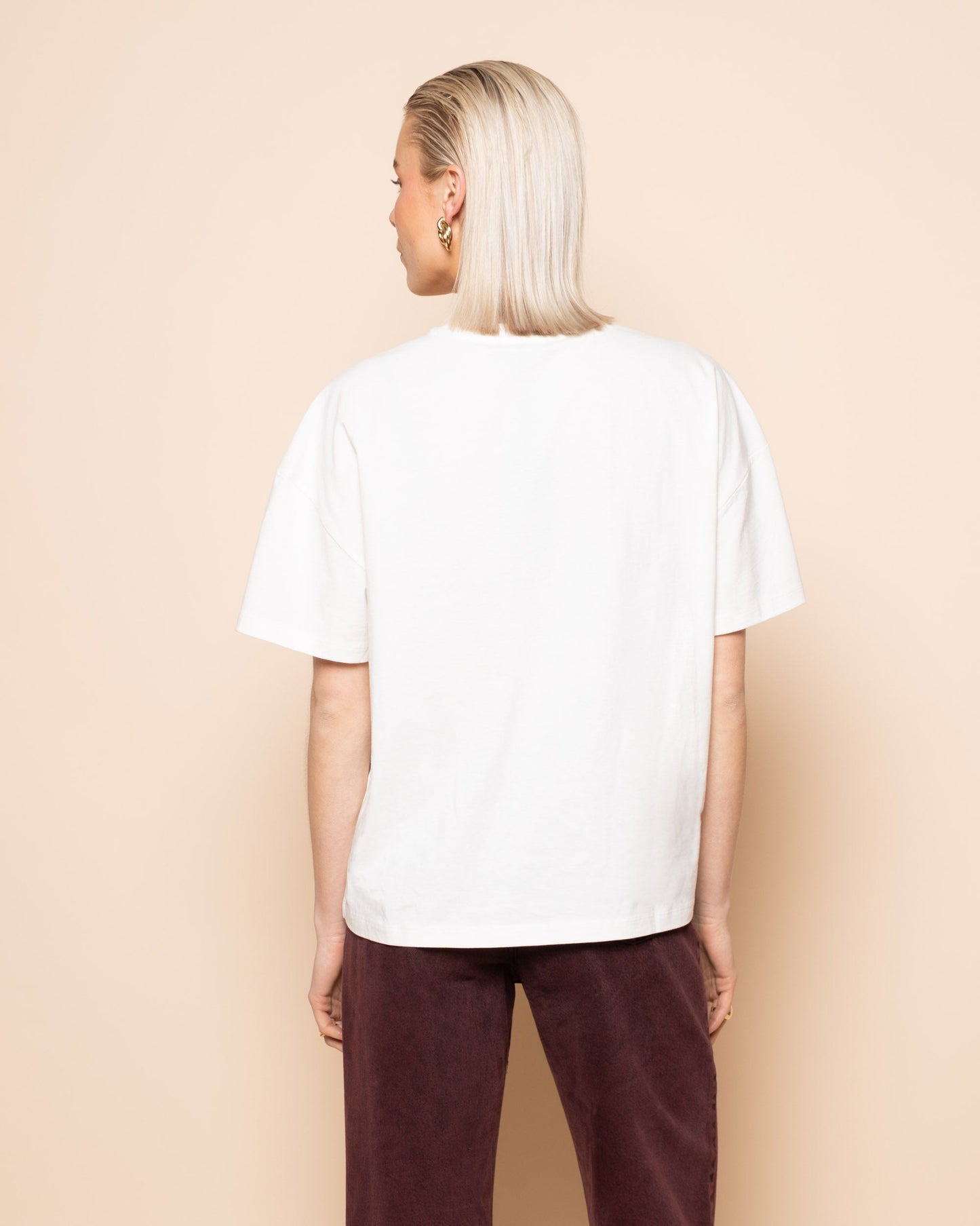 SHINE OVERSIZED TEE CRÈME