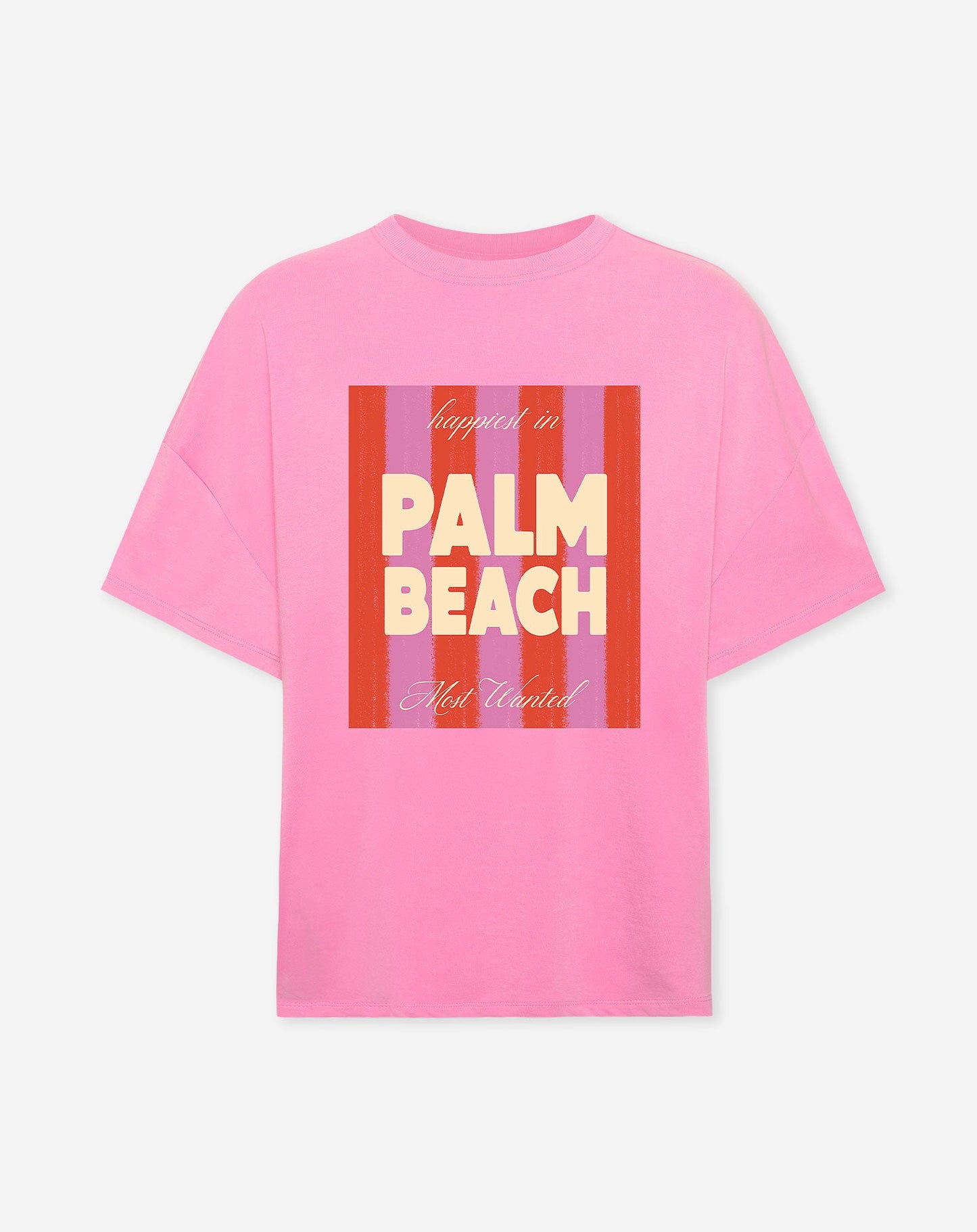 PALM BEACH OVERSIZED TEE ROZE