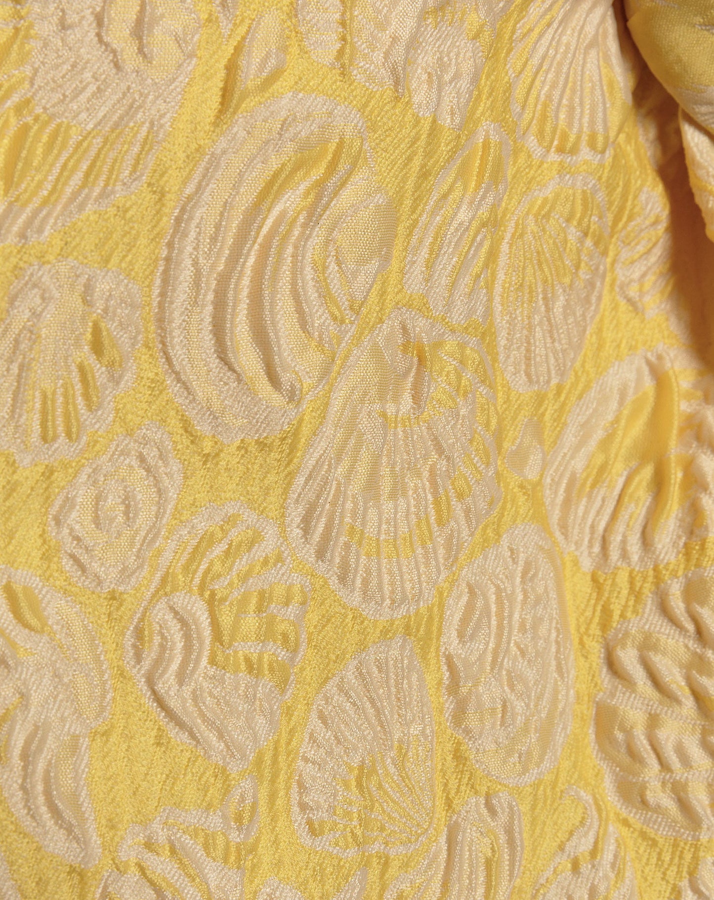 SHELL JACQUARD KNOTTED SKORT GEEL