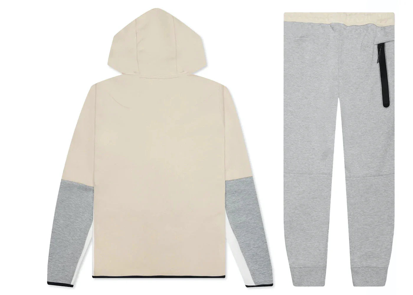Nike Sportswear Tech Fleece-Set mit durchgehendem Reißverschluss und Jogginghose, Dunkelgrau/Rattan/Schwarz | 1 + 1 gratis