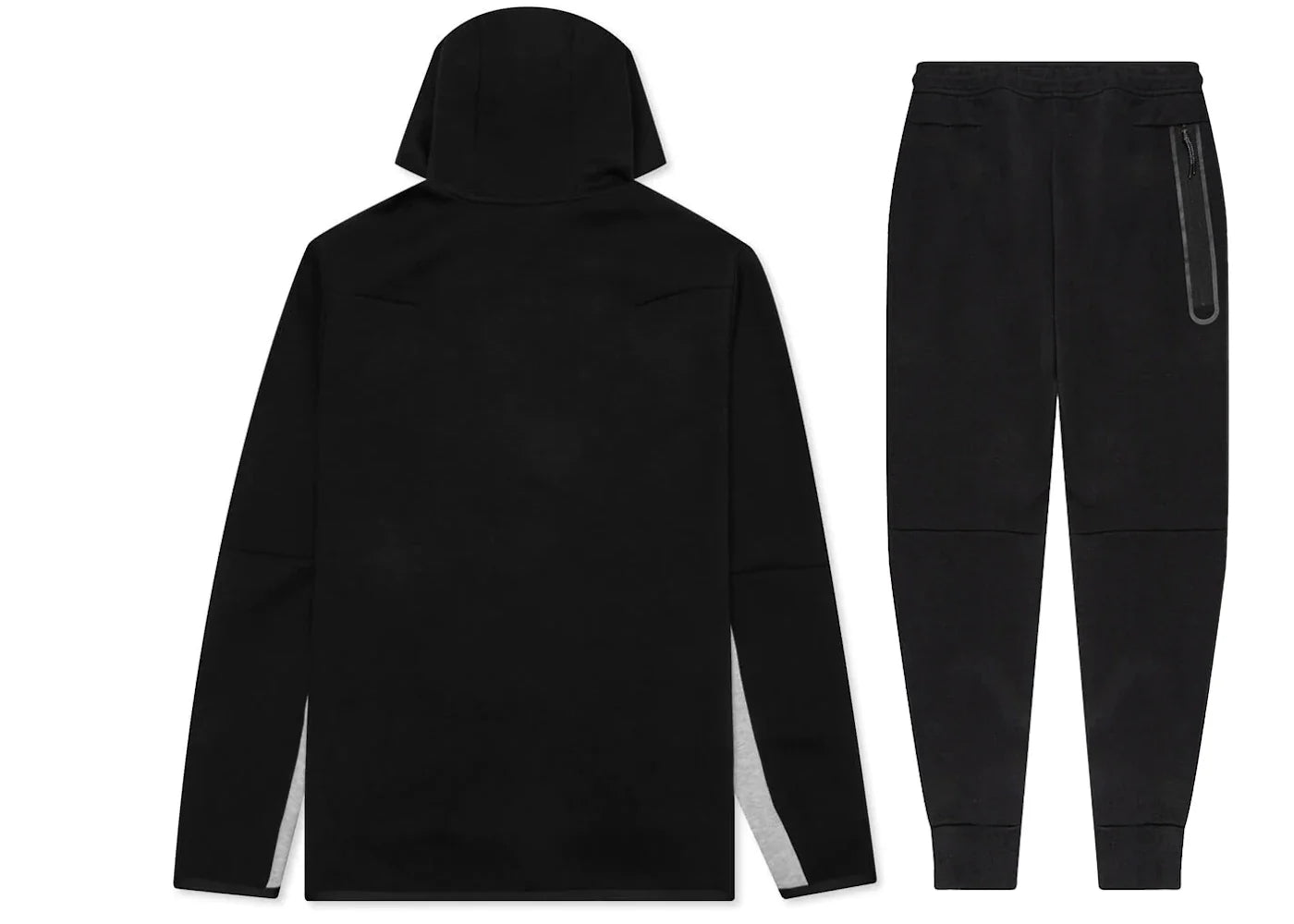 Nike Sportswear Tech Fleece-Set mit durchgehendem Reißverschluss und Jogginghose Schwarz/Dunkelgrau Heather/Weiß | 1 + 1 gratis