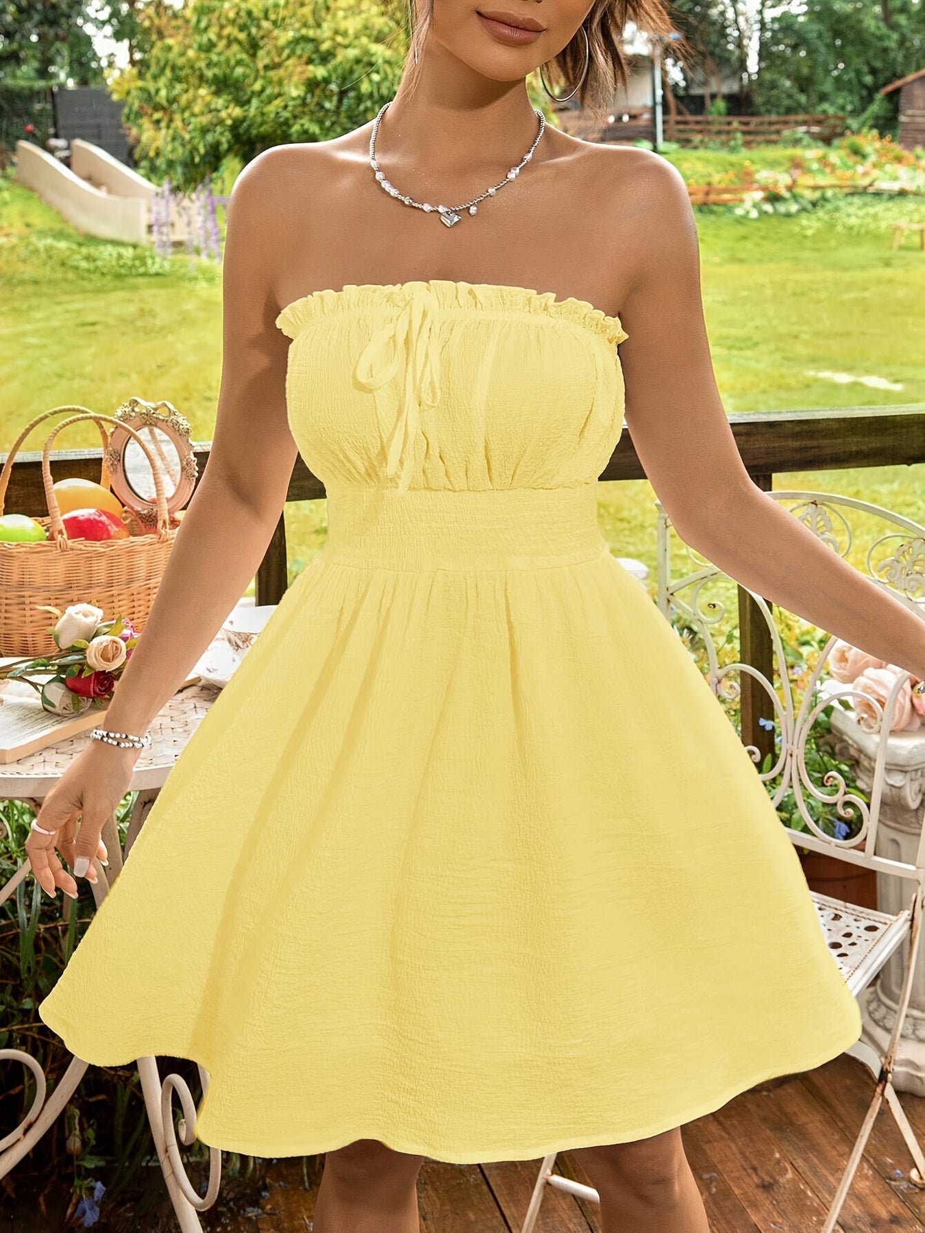 Olivia | Zomerjurk met Strikdetail