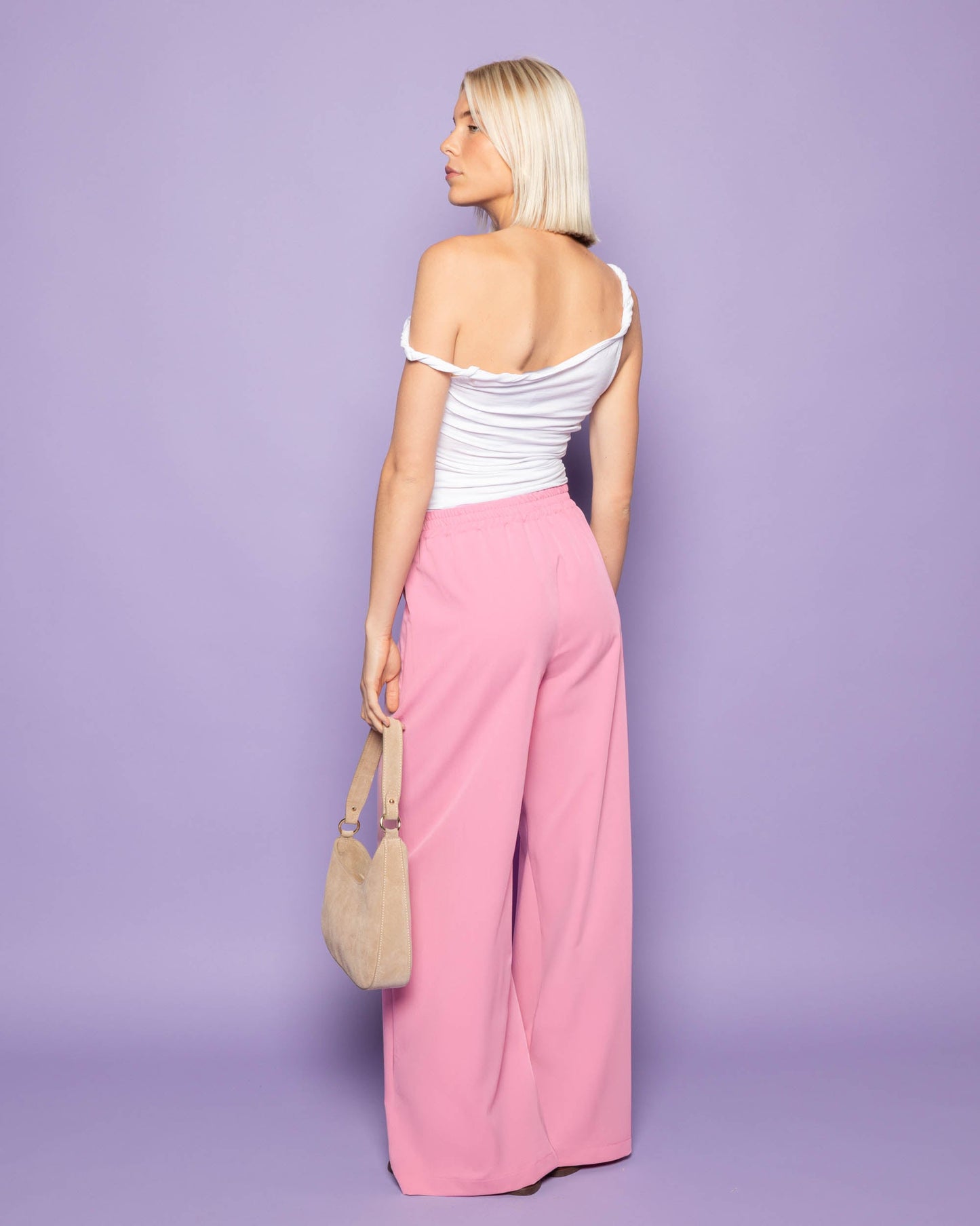 TAMAR OFF SHOULDER TWISTED TOP WIT