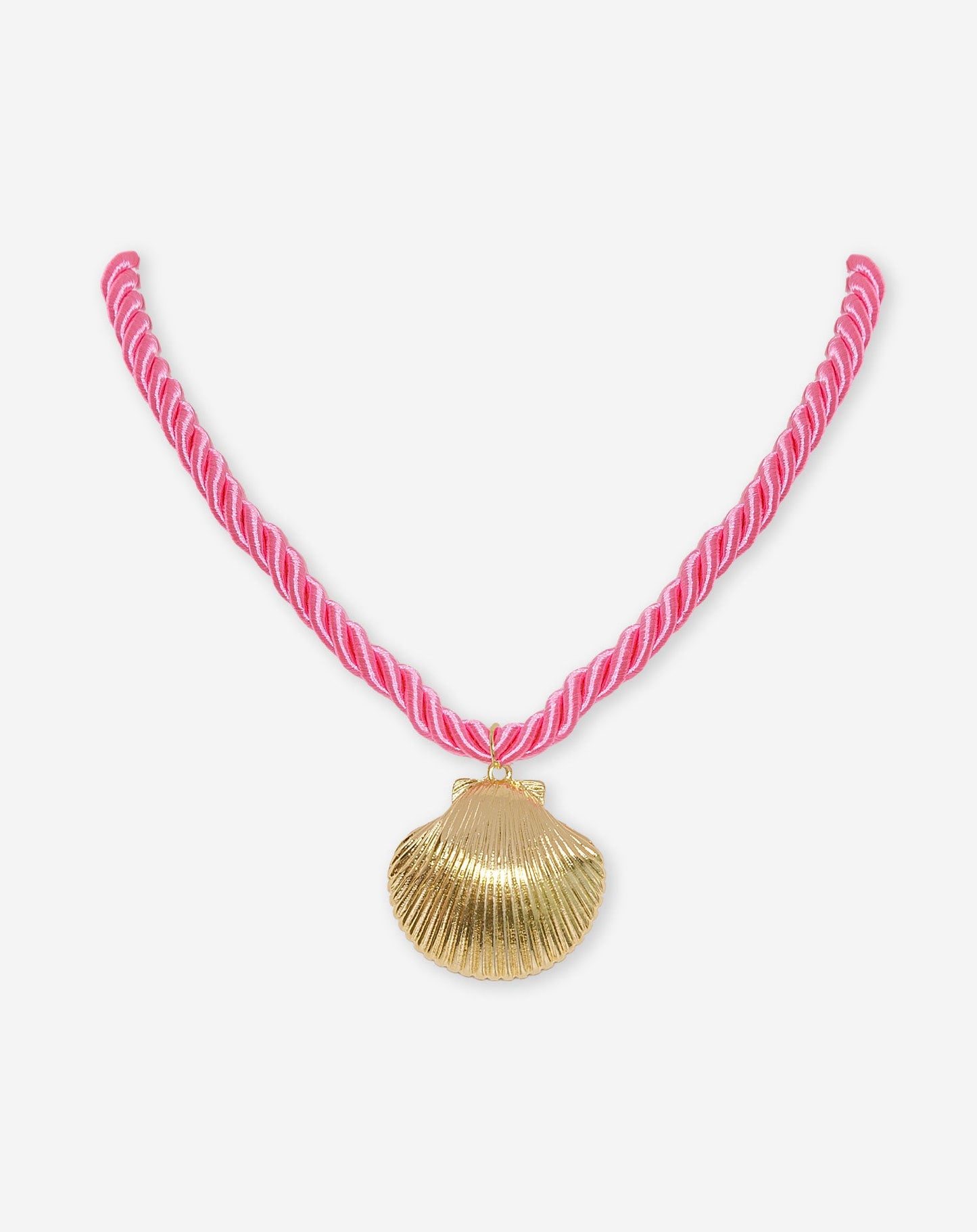SEASHELL CORD NECKLACE ROZE