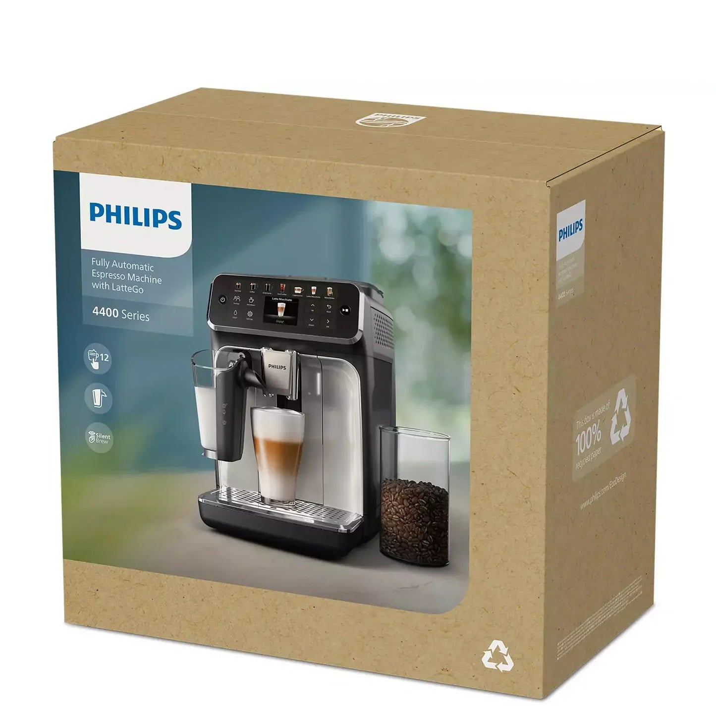 Philips 4400 Series Espressovollautomat mit LatteGo und Eiskaffee - EP4447/90