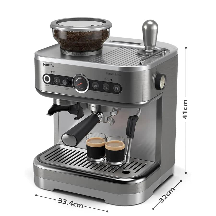 Philips Barista Brew Halbautomatische Espressomaschine – Edelstahl PSA3218/01