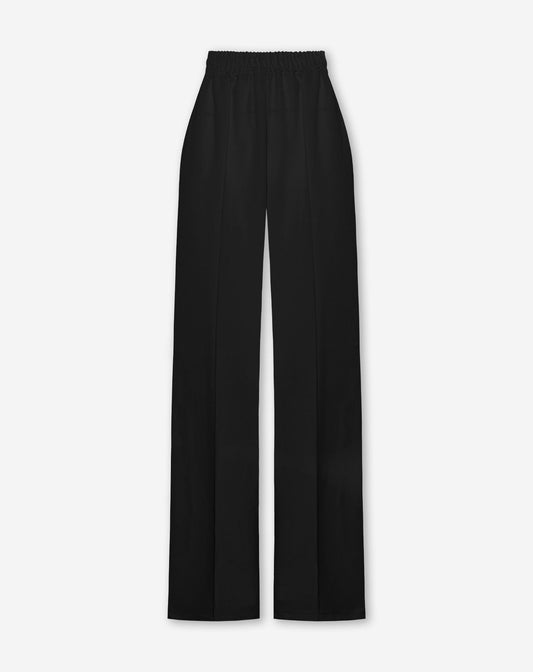 PINTUCK STRAIGHT LEG PANTALON ZWART