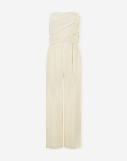 DANIE STRAPLESS JUMPSUIT BEIGE