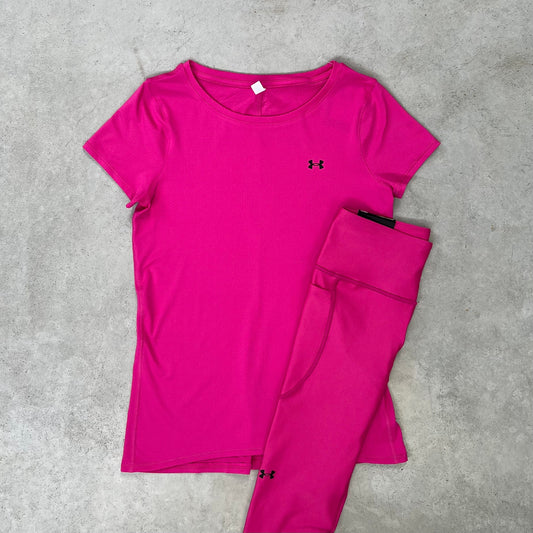 Under Armour T-Shirt-Set rosa Damen