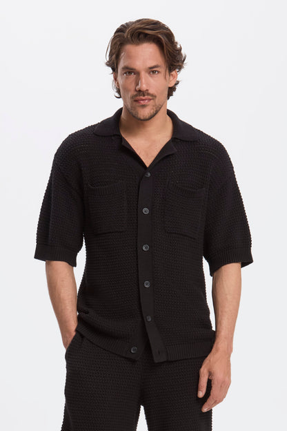 DAS MATESE CROCHET SS SHIRT
