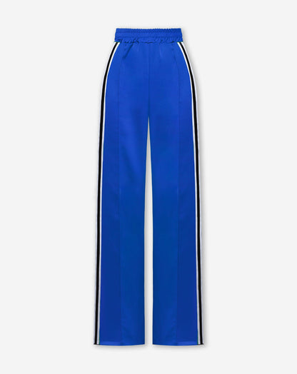 PINTUCK SATIN TAPE PANTALON TALL KOBALTBLAUW