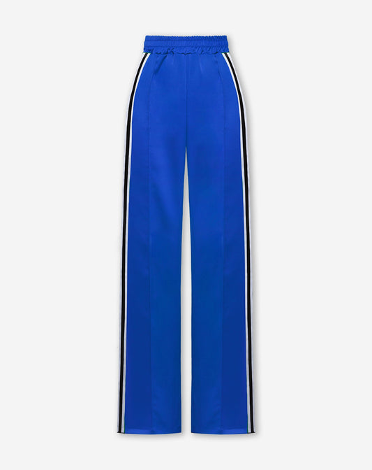 PINTUCK SATIN TAPE PANTALON TALL KOBALTBLAUW