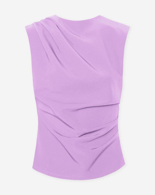 SOFIA RUCHED TOP LILA
