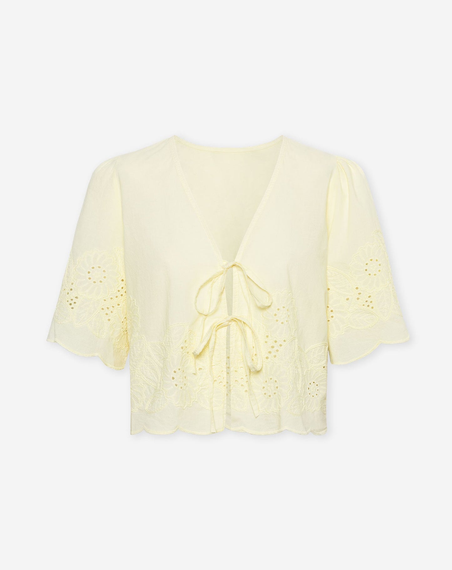 CARA BRODERIE CORD TOP BOTERGEEL