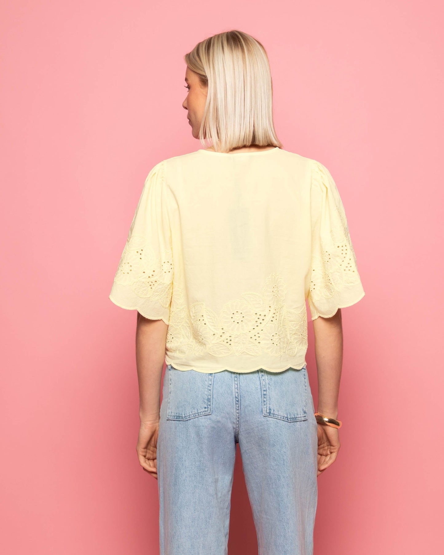 CARA BRODERIE CORD TOP BOTERGEEL