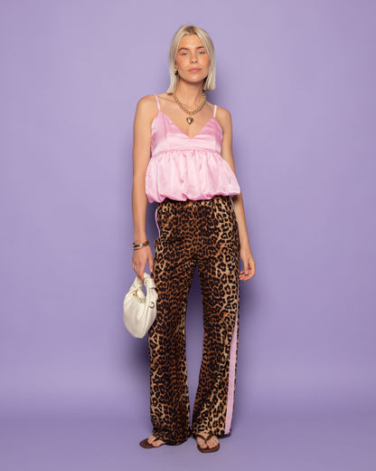 SATIN BALLOON CAMI TOP ROZE