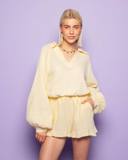 MOUSSELINE BLOUSE BOTERGEEL