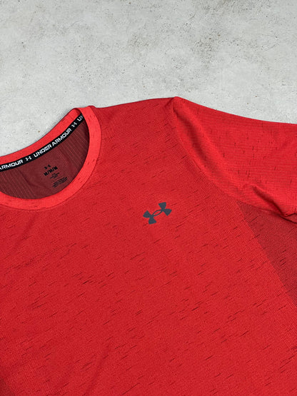 Under Armour Seamless Shorts Set Rot Grau