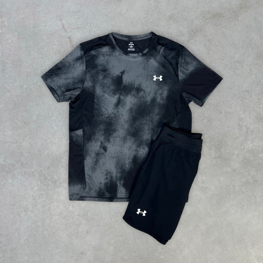 Under Armour Shorts Set Schwarz Reflektierend 