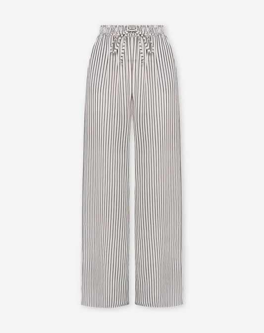 CLARA STRIPE PANTALON ZWART