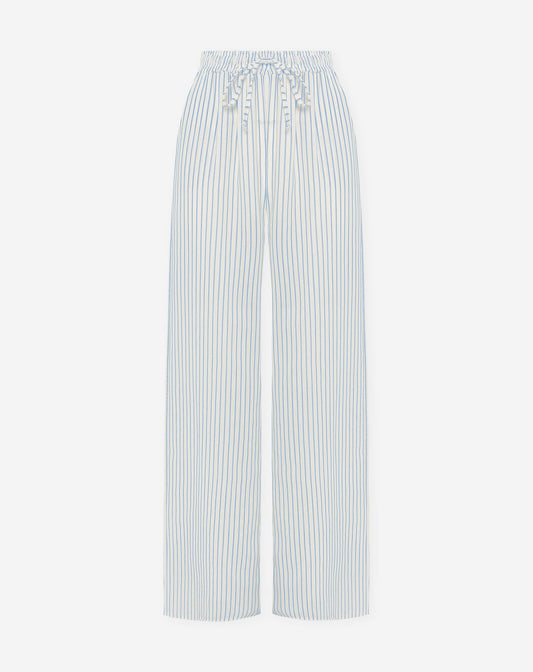 CLARA STRIPE PANTALON LICHTBLAUW