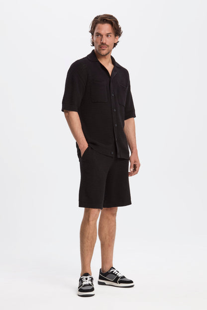 DAS MATESE CROCHET SS SHIRT