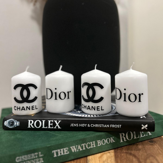 Dior & Chanel kaarsen (4-Pack)