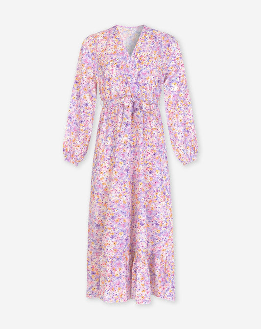 OLIVIA FLOWER DRESS LILA