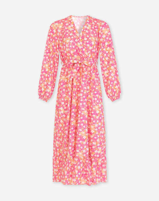 OLIVIA FLOWER DRESS ROZE