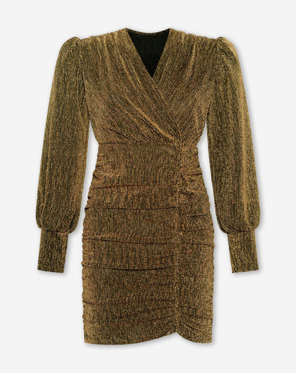 MAE GLITTER DRESS GOUD