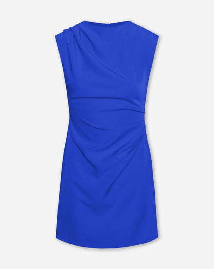 SOFIA RUCHED DRESS KOBALTBLAUW
