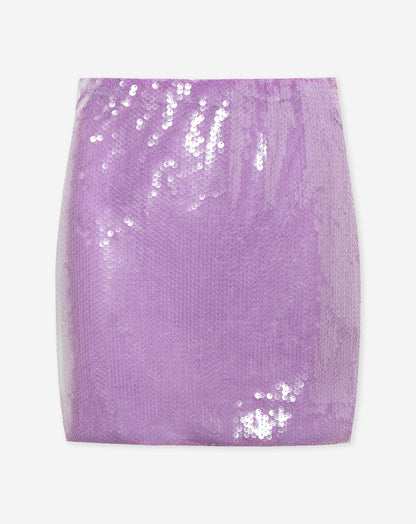 MAUD SEQUINS SKIRT LILA