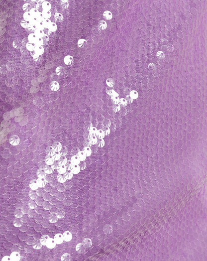 MAUD SEQUINS BANDEAU TOP LILA