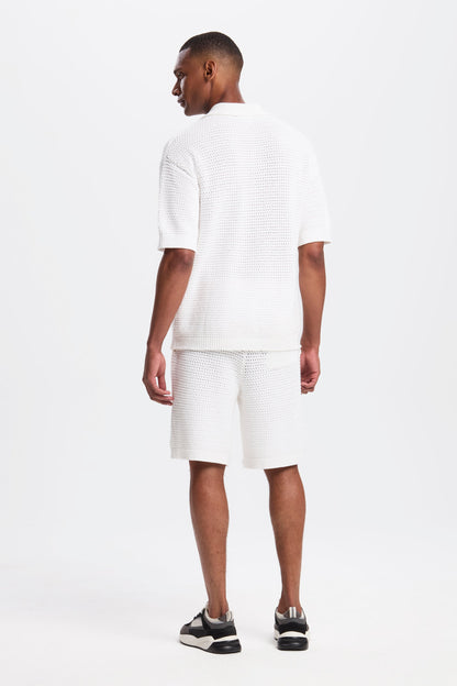 DAS MATESE CROCHET SS SHIRT