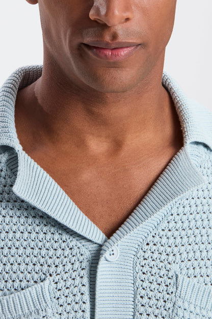 DAS MATESE CROCHET SS SHIRT
