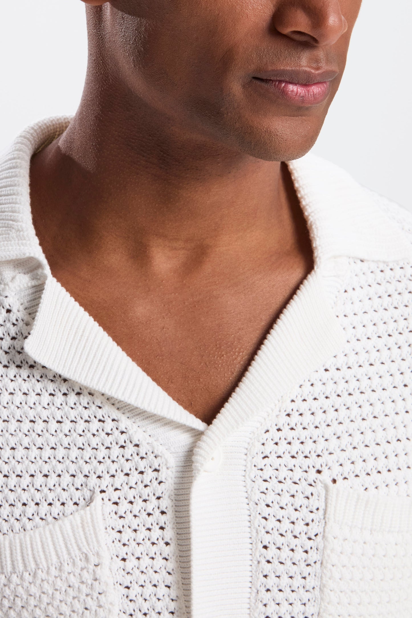 DAS MATESE CROCHET SS SHIRT