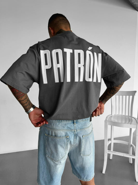 Oversize Patron T-Shirt - Anthrazit