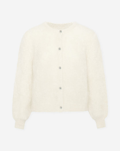 MOHAIR CARDIGAN CRÈME