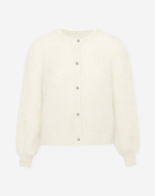 MOHAIR CARDIGAN CRÈME