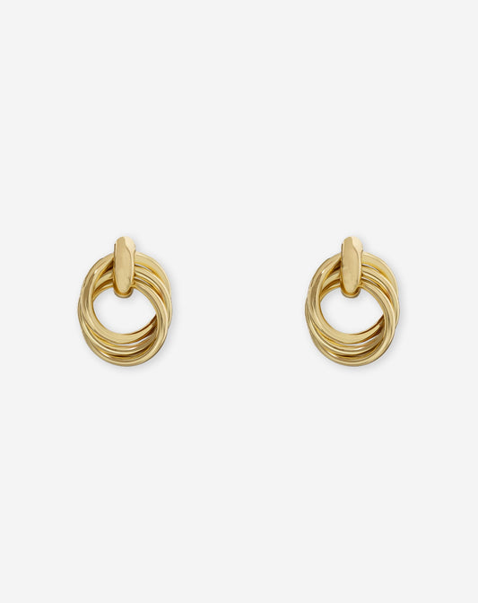DOUBLE LAYER  HOOP EARRINGS